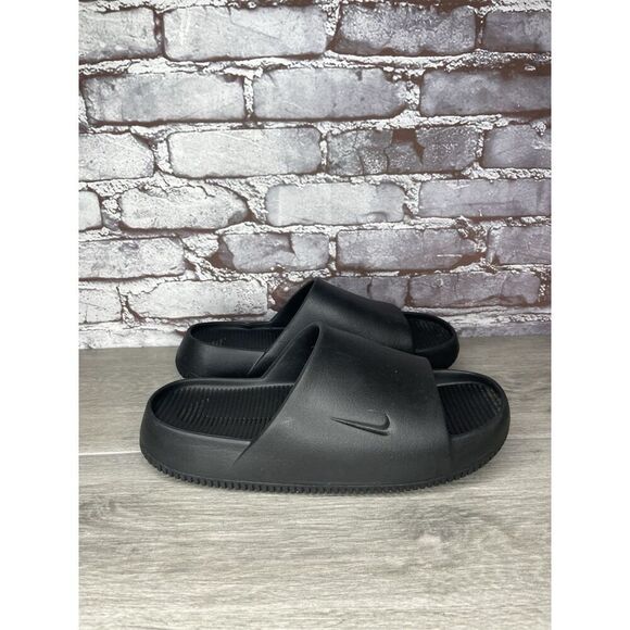 Nike Calm Slides Black Rubber Sandals Men’s Sz 10M US/43EU Women 11US FD4116-001 main image 3